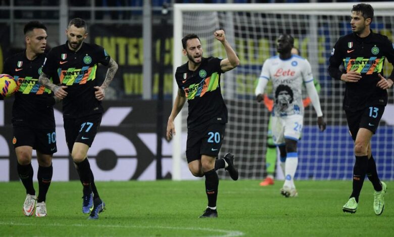 Inter deal Napoli's first Serie A defeat of the season