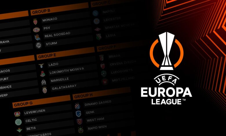 Europa League group stage results